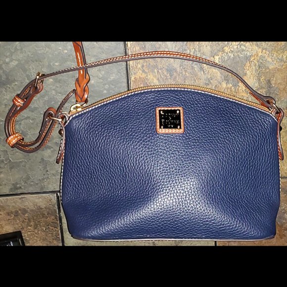 Dooney & Bourke Handbags - DOONEY & BOURKE Small‎ Blue Pebble Leather Purse